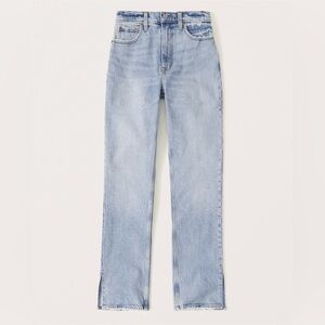 Abercrombie & Fitch Light Wash Straight Leg Jeans *curve love*